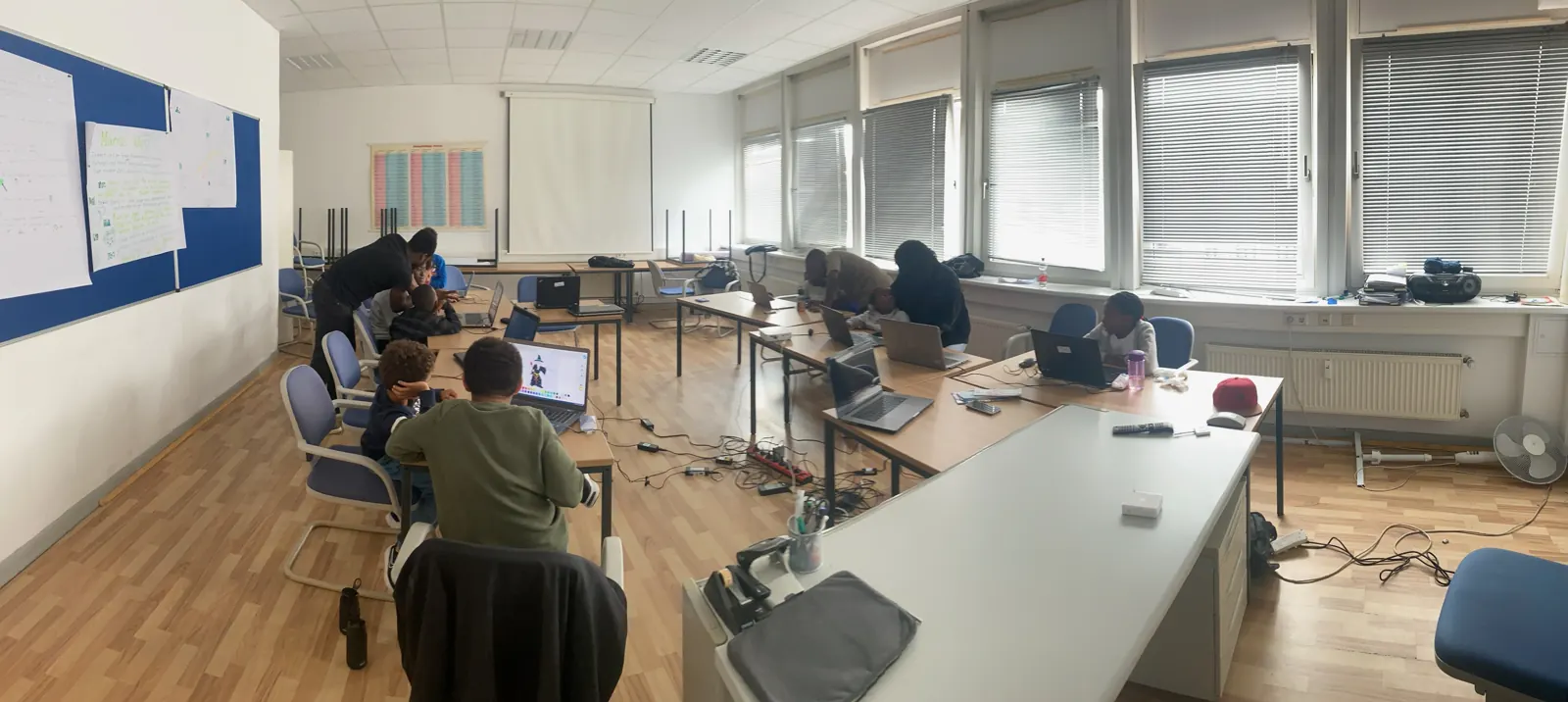 Der Workshop-Raum während des Kurses